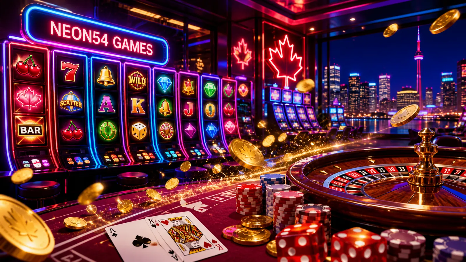 Neon54 Casino Games Canada content banner